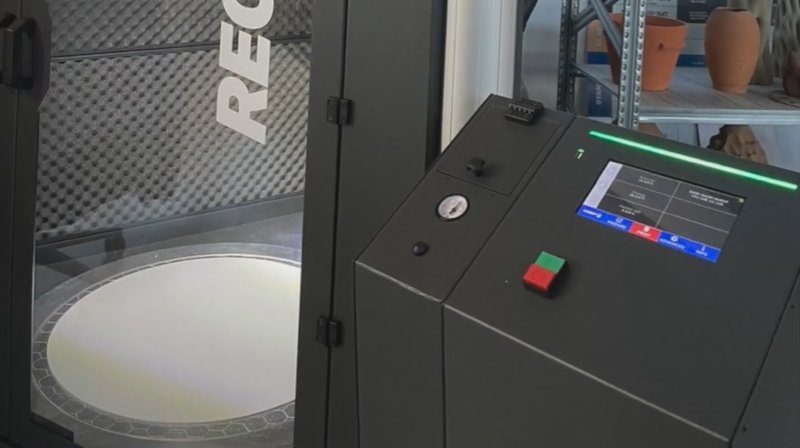 a printed controls on the Delta WASP 3MT HDP 3D printer