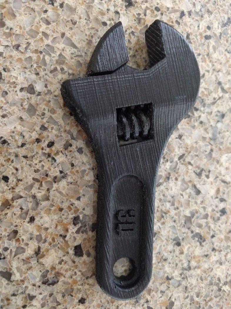  a working crescent wrench made of ABS. 