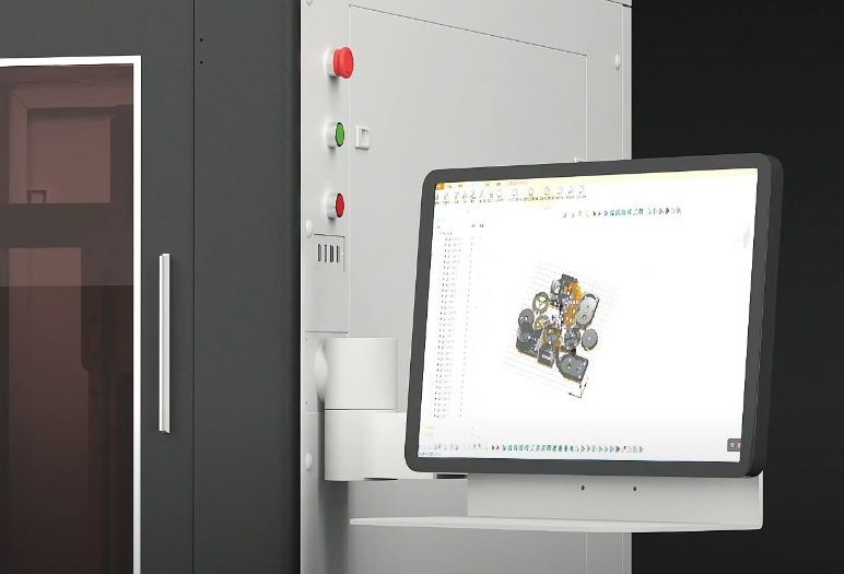 a printer controls on the Zongheng3D SuperMaker SLA1000