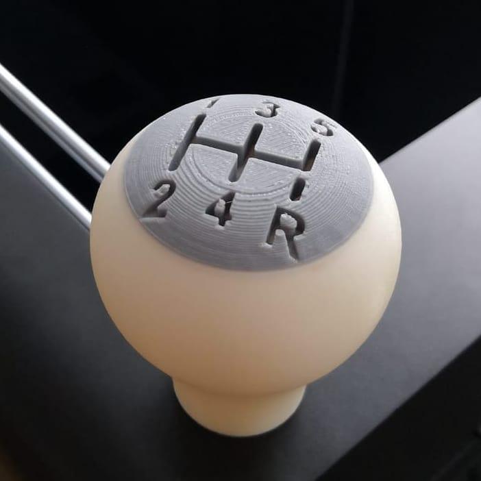 Look at this car shift knob, a great functional prototype.