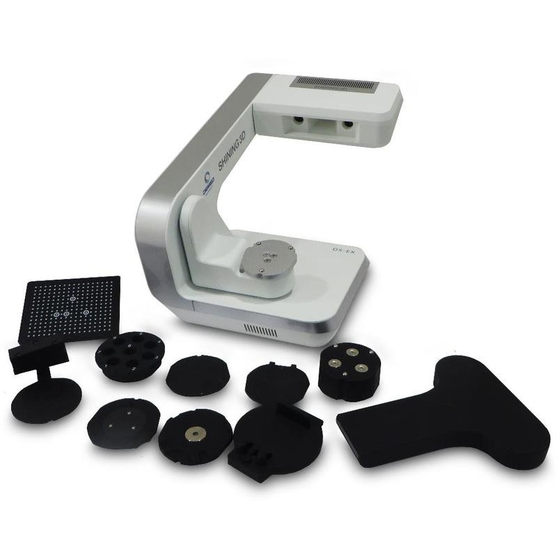 Inhalt der Verpackung des Shining 3D AutoScan-DS-EX Pro 3D-Scanners