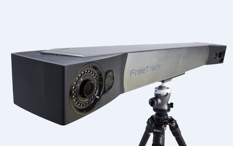 a scanner controls on the Freescan Trak 3D scanner