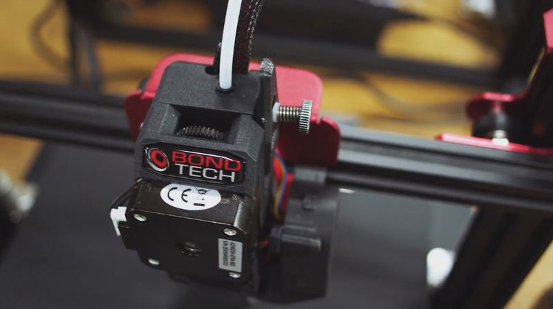 A general view on the Bondtech DDX extruder for Creality 3D printers.