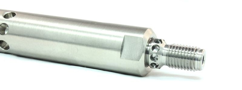 a newly designed transition tube on the Dyze Design Typhoon Filament Extruder
