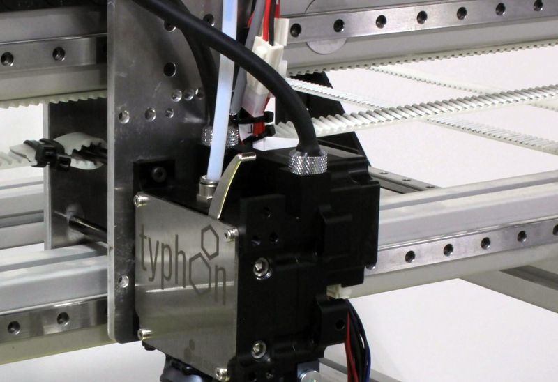 a state-of-the-art structure solutions on the Dyze Design Typhoon Filament Extruder