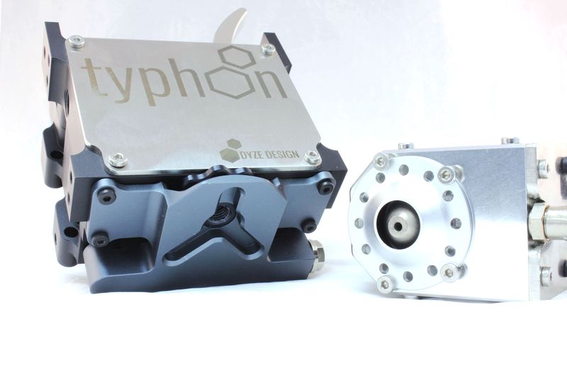 a all-metal aluminum frame is thoughtfully designed on the Dyze Design Typhoon Filament Extruder