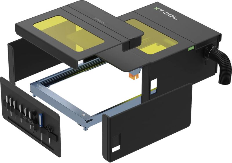xTool D1 Pro 2.0 Desktop Laser Engraver Cutting Machine - Grey