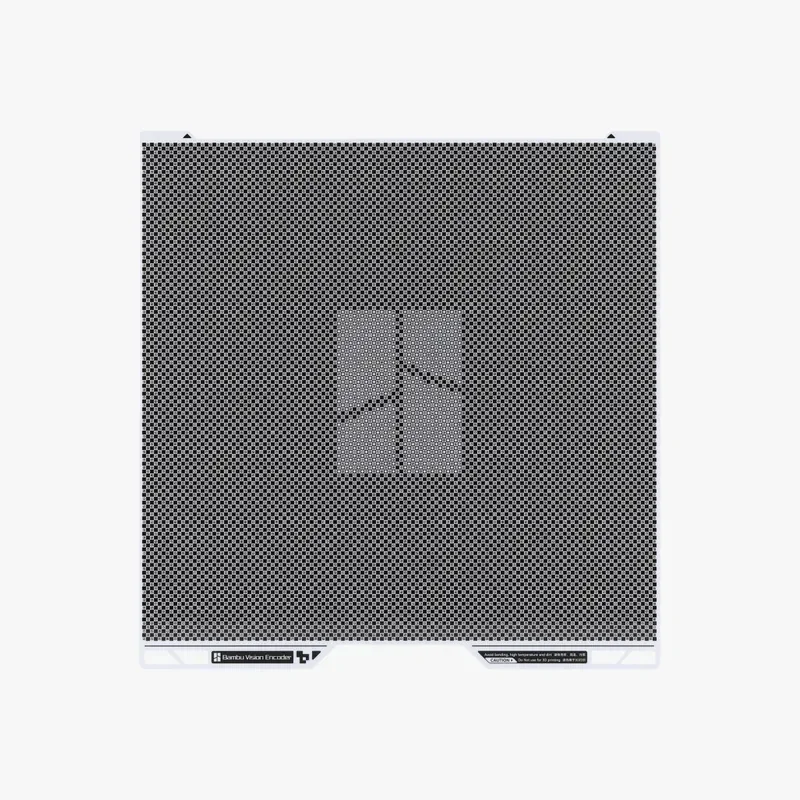 Bambu Lab H2S 3D printer vent with perforated panel design and branding elements in a minimalistic, functional layout.