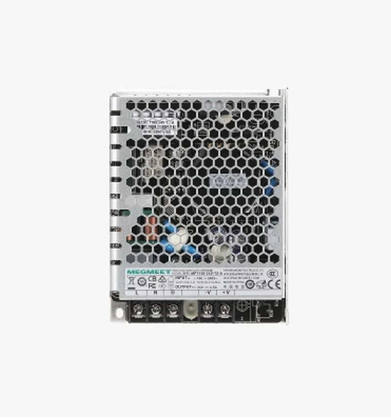 Bambu P2S component, a Megmeet power supply unit with a honeycomb grille, used in 3D printing for precise, efficient performance.