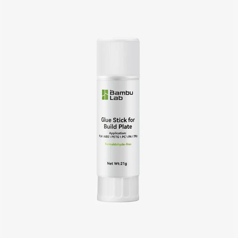 Bambu Lab glue stick for build plate applications, compatible with materials like PLA and ABS, suitable for use with Bambu X1E 3D printer.