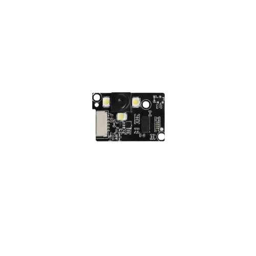 Creality K2 circuit board with connectors and components, displaying electronic elements and black background.
