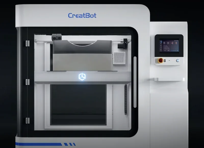 CreatBot D1000 3D printer with large build chamber, control screen, and branding, designed for professional and industrial use.
