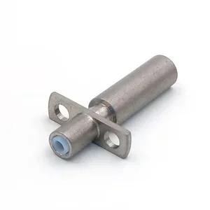 A metal part with a tubular shape and mounting holes, 3D printed by Creatbot D1000.