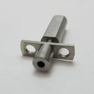 Metal part with bolt holes, 3D printed by Creatbot D1000. The precision-engineered component showcases industrial-grade printing capability.