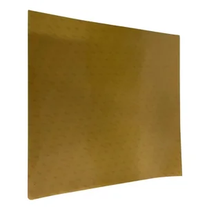 Golden brown printer bed plate for CreatBot D1000, smooth surface, rectangular shape, designed for 3D printing applications.