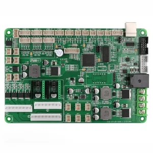 Control board for Creatbot D600 Pro 3D printer, featuring integrated circuits, connectors, and components on a green circuit board.
