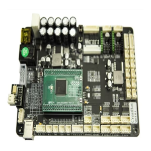 Circuit board of Creatbot D600 Pro2 HS 3D printer, showcasing components and connectors, central processing chip visible, seen in a technical perspective.