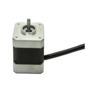 A square stepper motor component for the creatbot d600 pro2 hs, featuring a central shaft and cable for 3D printer operation.