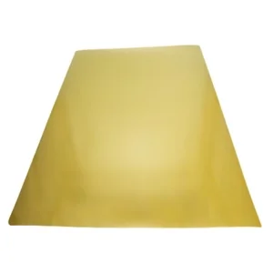 Golden trapezoidal sheet created by Creatbot D600 Pro2 HS 3D printer, showcasing precision in material and design.