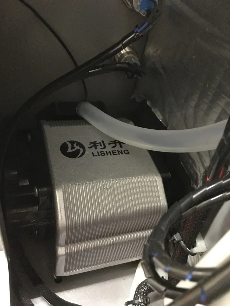 Lisheng component inside Creatbot PEEK-300 3D printer with visible wires and tubing ensuring optimal printing performance.