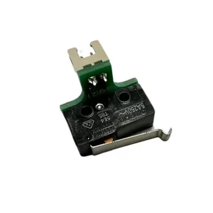 A mechanical switch with a metal lever, possibly created by creatbot peek-300, showcasing its precision in manufacturing 3D printed components.