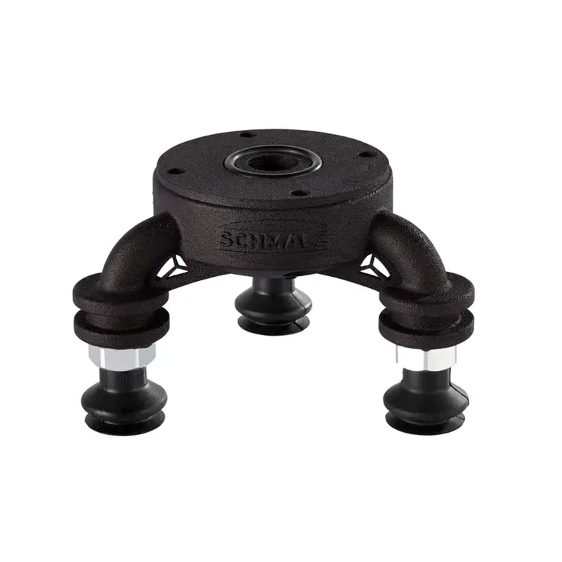 Fairino fr3 robotic gripper featuring suction cups and articulated black arms, showcasing precision parts creation for Schmalz branding.