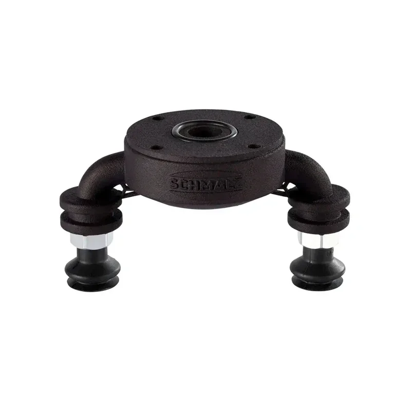 Fairino FR30 component, made of dark durable material, features dual suction cups and circular center, likely created using Fairino FR30 collaborative robot.