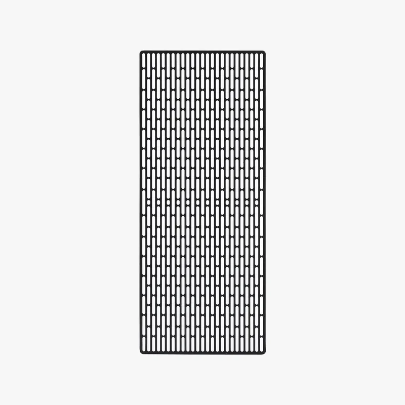 Black rectangular grid design likely created by h2c bambu, featuring evenly spaced vertical lines, against a plain white background.