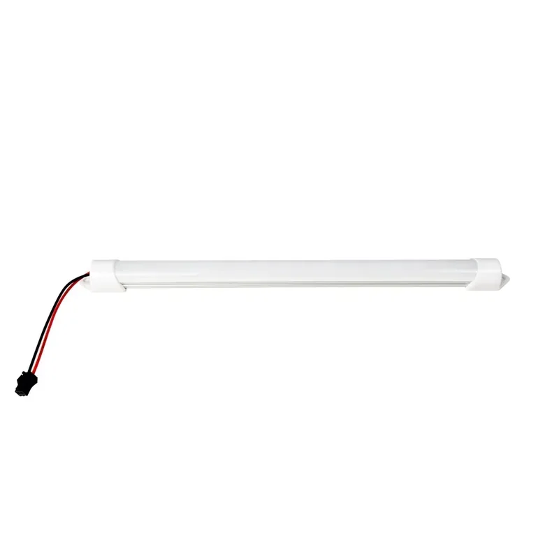 White LED bar light with red and black wires attached, suitable for use in the mingda md-400d 3D printer setups.