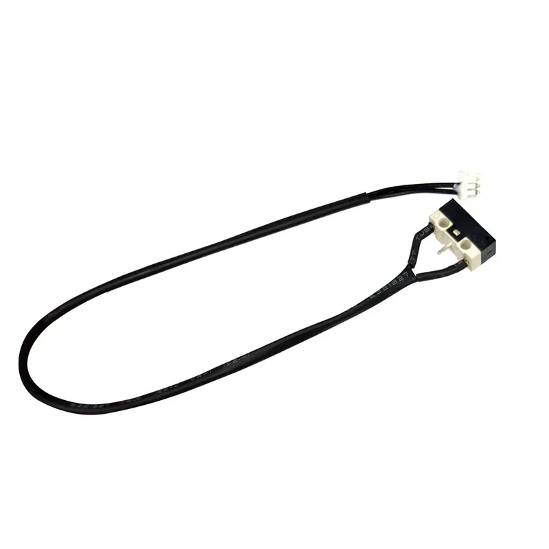 Black sensor cable for mingda md-400d 3D printer with connector and switch.
