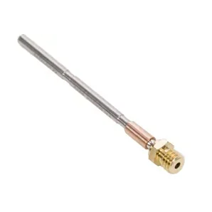 Original Prusa MK4S 3D Printer Kit nozzle assembly with brass head on white background.