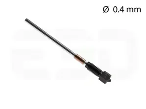 Prusa XL 0.4 mm nozzle component shown in a technical illustration with diameter specification.