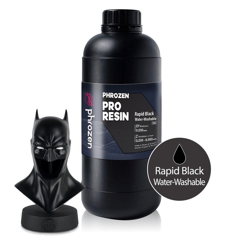 Phrozen Water-Washable Resin Black, 1.000 g - 3DJake Belgique