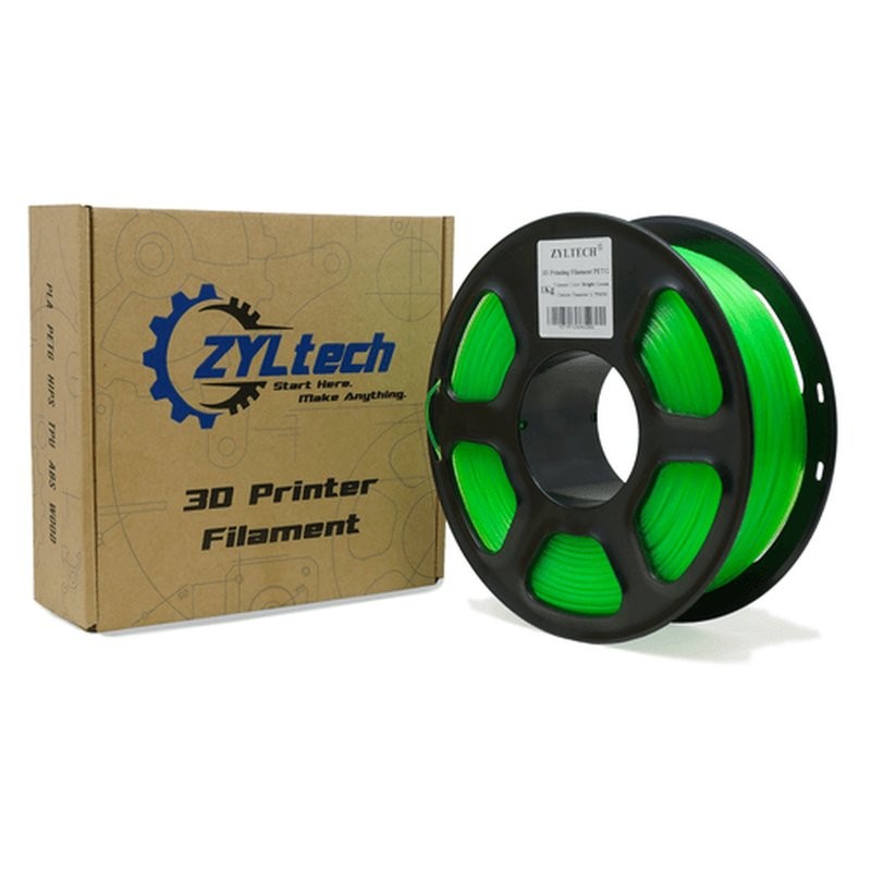 Zyltech Bright Green PETG 3D Printer Filament 1.75mm