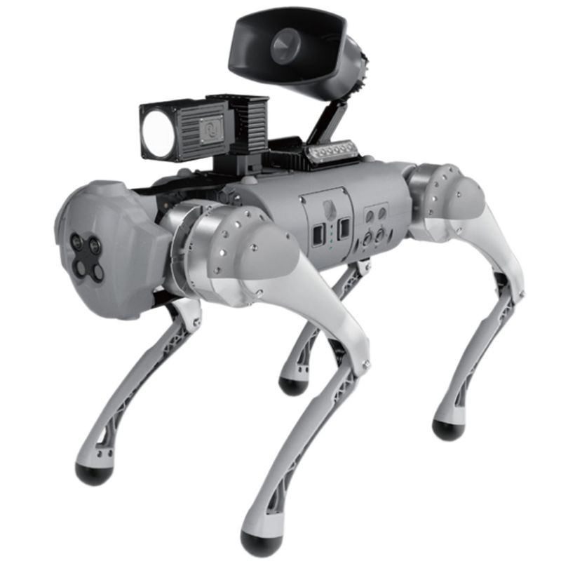 Being equipped with various additional tools, such as a GPS module, a searchlight, or a robotic arm, the Go1 can be used in petrochemical, transportation, and other industries as well as for emergency services.