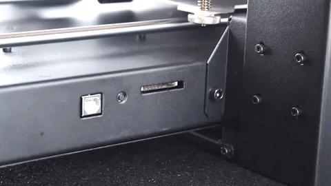 Slot for an SD card of the Wanhao Duplicator i3 Plus